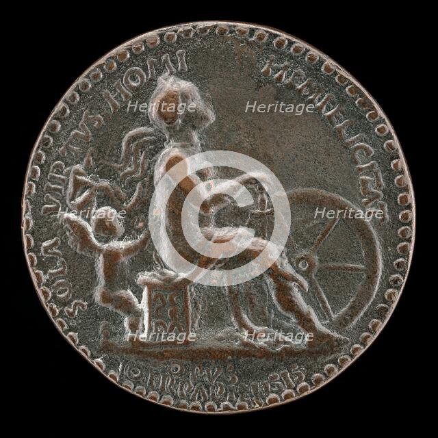 Female Figure and Putto [reverse], 1461. Creator: Gianfrancesco Enzola.