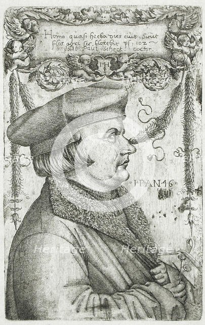 Dr. Jacob Paul Scheck, 16th century. Creator: Hieronymus Hopfer.
