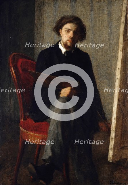 Self-Portrait, 1858. Creator: Fantin-Latour, Henri (1836-1904).