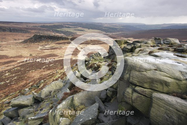 Carl Wark from Higger Tor, Peak District, Derbyshire, 2010.