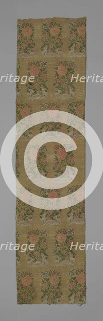 Panel (Dress Fabric), Iran, 1675/1700 Safavid Dynasty (1501-1722). Creator: Unknown.