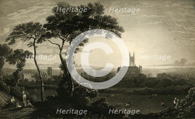 'East View of The City of Canterbury', c1837.  Creator: John Charles Varrall.