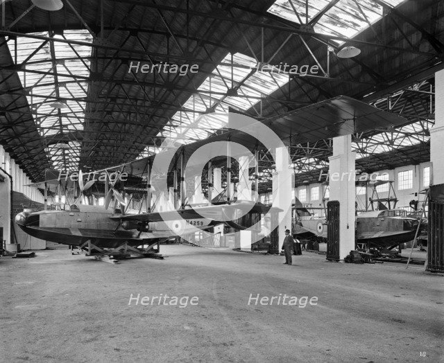 Aircraft manufacturing, Dick, Kerr & Company, Strand Road, Preston, Lancashire, January 1918. Artist: H Bedford Lemere.