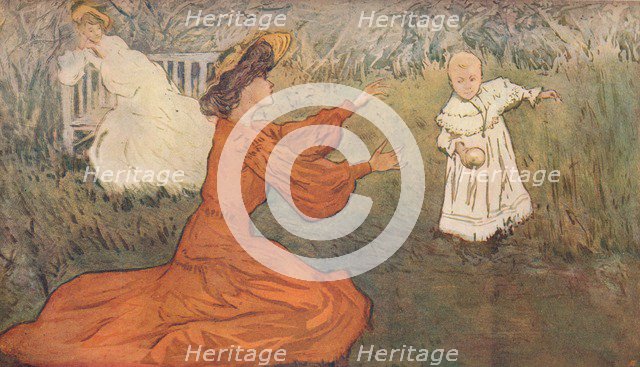 Les Premiers Pas (first steps), c1875-1906, (1906). Creator: Allan Österlind.