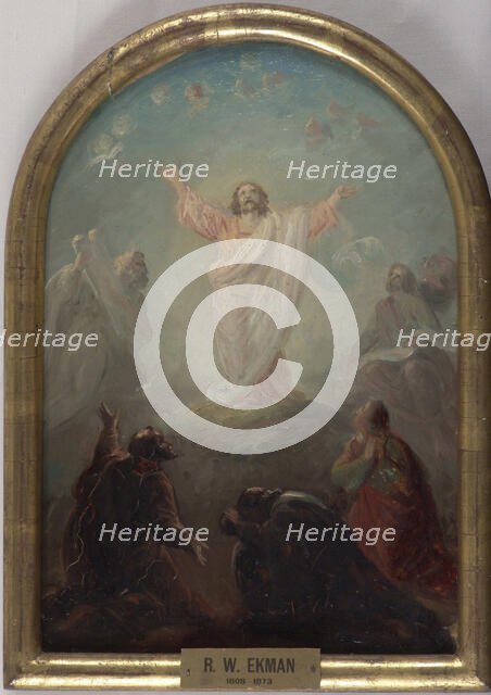 Transfiguration of Christ, altarpiece sketch. Creator: Robert Wilhelm Ekman.