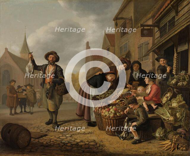 The Greengrocer's Shop De Buyskool, 1654. Creator: Jan Victors.