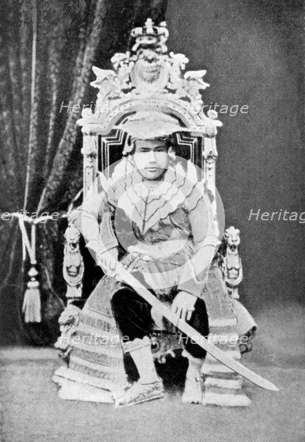 King Thibaw of Burma in full court dress, c1900, (c1920). Artist: Unknown