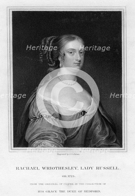 Rachael Wriothesley, Lady Russell, 19th century.Artist: J Cochran