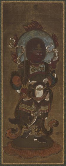One of the twelve deva: Rasetsu-ten (Raksasa, specifically Nirrti), late 15th-early 16th century. Creator: Unknown.