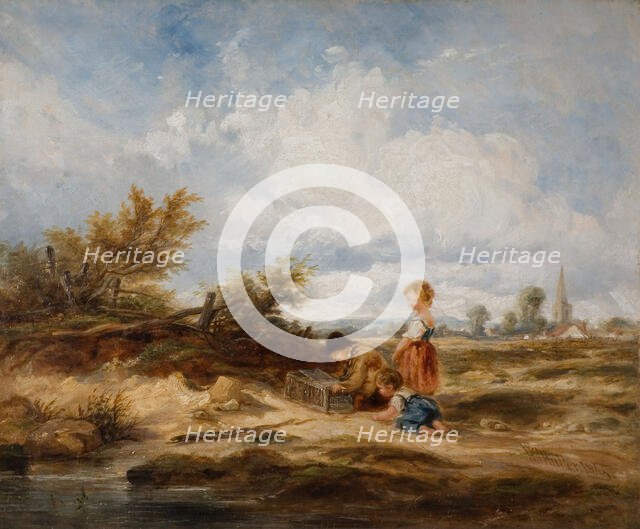 Hampstead Heath - The Bird Trap, 1845. Creator: William James Muller.