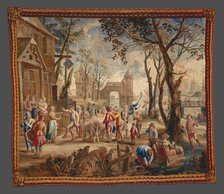 Procession of the Fat Ox from a Teniers Series, Brussels, c. 1725. Creator: Unknown.