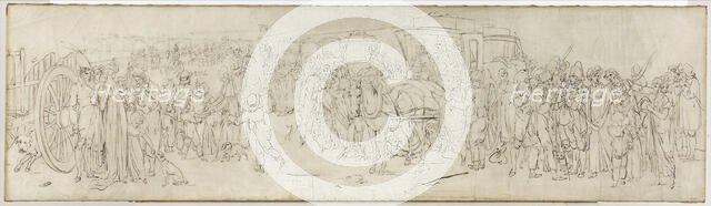 Les coucous sur le quai des Tuileries, c1805. Creator: Louis Leopold Boilly.