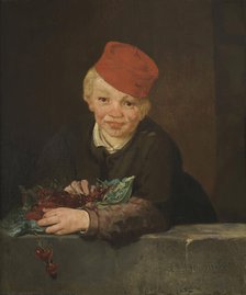 Boy with Cherries, c 1858. Creator: Manet, Édouard (1832-1883).