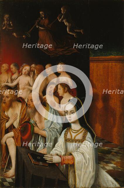Wing of a Diptych with the Souls of the Just and a Donor, 1520. Creator: Jan Mostaert.