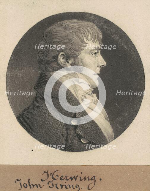 John Irving, 1809. Creator: Charles Balthazar Julien Févret de Saint-Mémin.