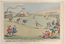 Rural Sports or a Cricket Match Extraordinary, October 10, 1811., October 10, 1811. Creator: Thomas Rowlandson.