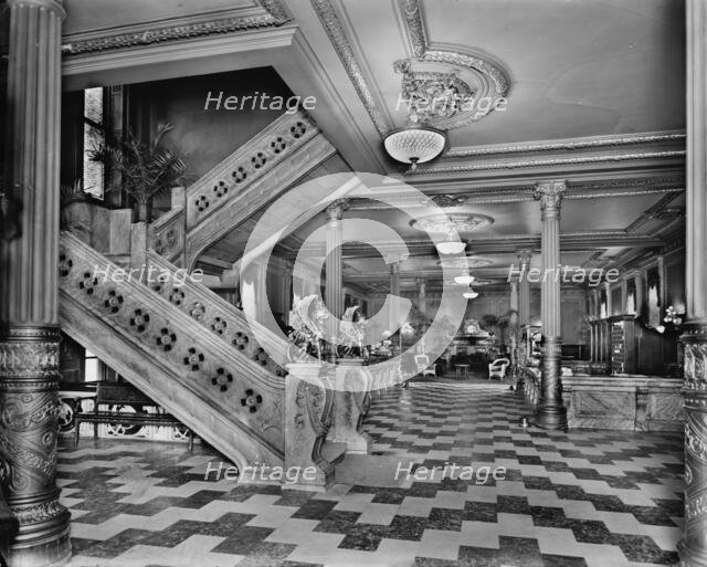 Office and foyer, Murray Hill Hotel, New York, N.Y, between 1905 and 1915. Creator: Unknown.