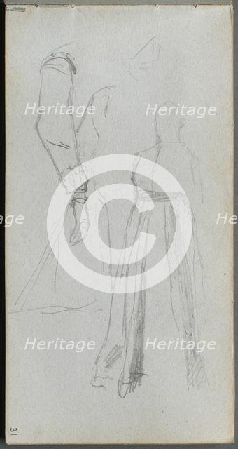 Sketchbook, page 31: Study of Figures. Creator: Ernest Meissonier (French, 1815-1891).