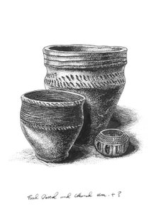 Bronze Age pottery, c1980-c2017. Artist: Peter Dunn.