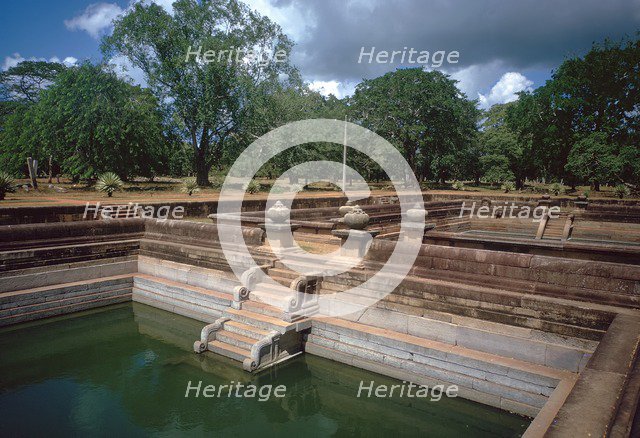 One of the twin ponds of the Abhayagiri Monastery. Artist: Unknown