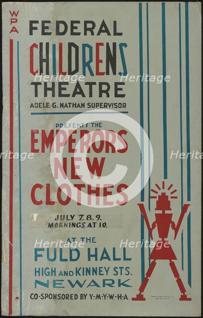 The Emperor's New Clothes, Newark, NJ, 1937. Creator: Unknown.