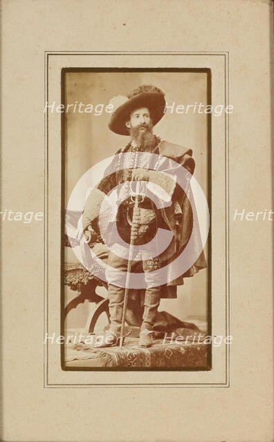 Portrait of painter Hans Makart in Dürer costume, 1879. Creator: Angerer, Victor (1839-1894).