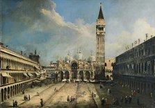 The Piazza San Marco in Venice, 1723. Creator: Canaletto.