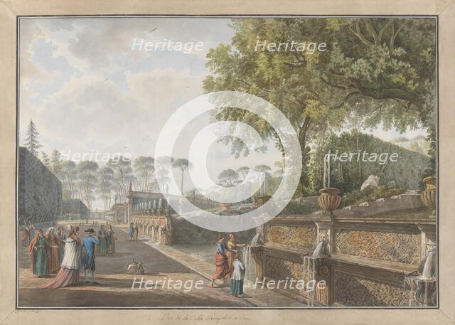 Villa Pamphili, ca. 1780. Creators: Giovanni Volpato, Louis Ducros.
