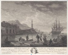 Embarkation of the Young Greek, ca. 1771. Creator: Yves Le Gouaz.
