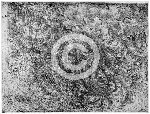 'End of the World', c1514-1515 (1954). Artist: Leonardo da Vinci