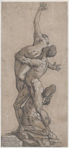 Rape of a Sabine Woman, 1584. Creator: Andrea Andreani.