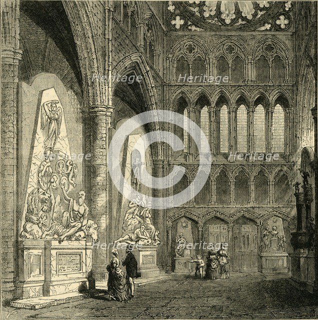 'North Transept of Westminster Abbey, 1830', (1881). Creator: Unknown.