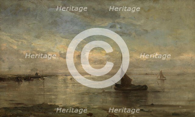 Seascape, c1860-1890. Creator: Louis Artan.