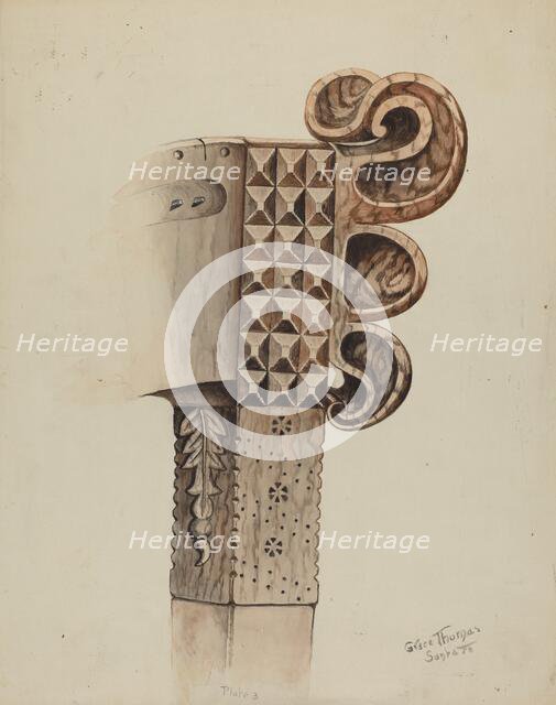 Harp, c. 1939. Creator: Grace Thomas.