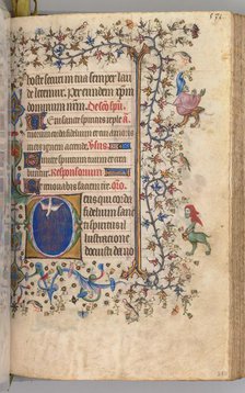 Hours of Charles the Noble, King of Navarre (1361-1425): fol. 260r, Holy Spirit, c. 1405. Creator: Master of the Brussels Initials and Associates (French).