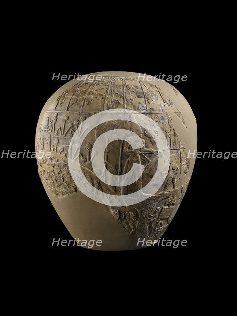 Mace-head of Scorpion king, Dynasty 0, (3100 BC-3000 BC). Artist: Unknown.