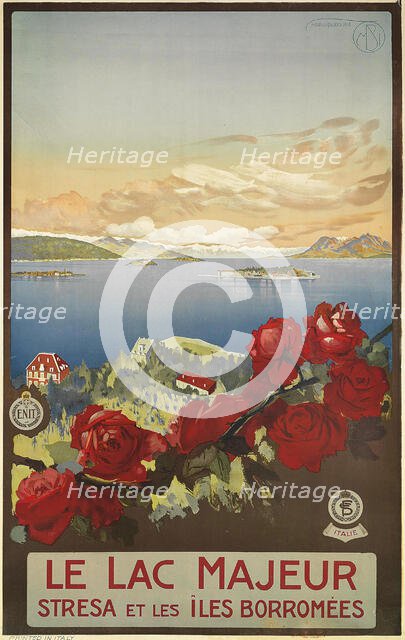 Le lac Majeur, c1925. Creator: Borgoni, Mario (1869-1936).