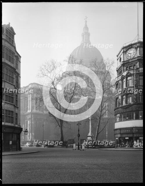 St Paul's Cathedral, St Paul's Churchyard, City of London, Greater London Authority, 1951-1960. Creator: Margaret F Harker.