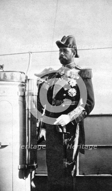 The Prince of Wales (1865-1936), the future King George V, 1908.Artist: Queen Alexandra