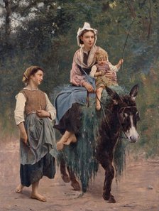 Italian Peasant Family, unknown date. Creator: Franois Alfred Delobbe.