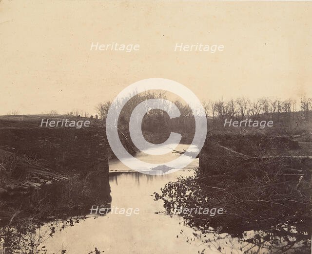Ruins of Stone Bridge - Bull Run, 1862. Creator: Mathew Brady.