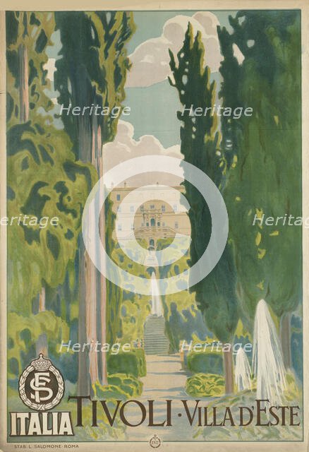 Tivoli. Villa d'Este, c. 1925. Creator: Anonymous.