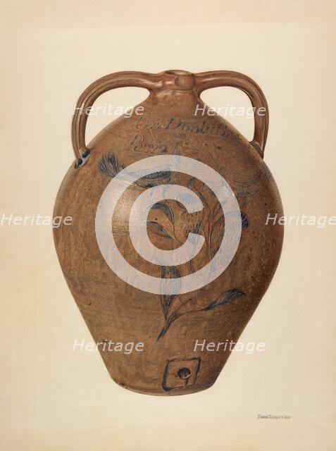 Jug (for Wine, Cider, or Vinegar), c. 1941. Creator: John Tarantino.