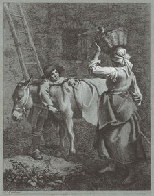 Shepherd Boy Speaking to a Farm Girl, 1764. Creator: Francesco Londonio.