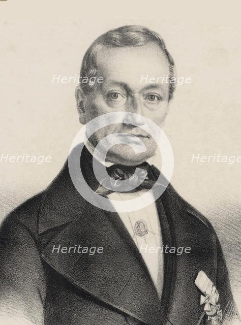 Portrait of the Composer Heinrich August Neithardt (1793-1861), c. 1850. Creator: Fischer, Carl (active 1825-1860).