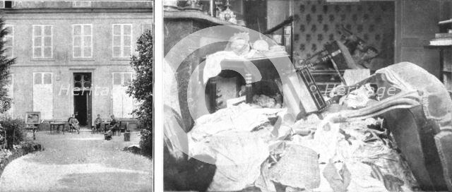 'Nos villes a sac; Une ville de la rue Saint-Martin et l'angle de son salon', 1918. Creator: Unknown.