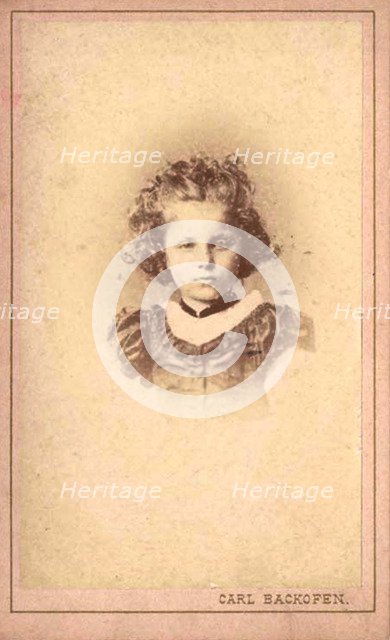 Princess Elizabeth of Hesse by Rhine as child, 1870s-1880s.