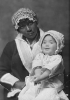 Bates, Blanche, Miss (Mrs. George Creel), baby of, portrait photograph, 1914 Nov. 18. Creator: Arnold Genthe.