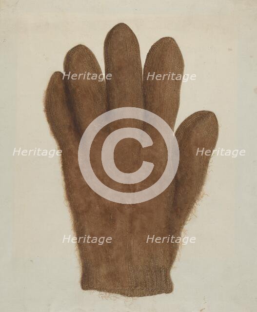 Shaker Glove, c. 1936. Creator: Helen E. Gilman.