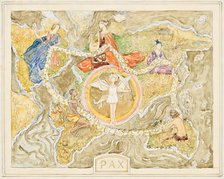 Pax (draft for a tapestry), 1929. Creator: Franz von Matsch.